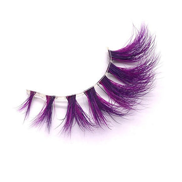 1 Pair Handmade Faux Mink Eyelashes- Indigo - IMAKEUPNOW. INC